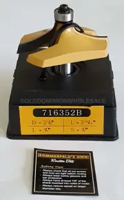 NEW Sommerfelds Tools for Wood 716352B Table Edge Router Bit 2-1/2"CD,1/2"SH