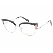 New Emilio Pucci EP-5147 005 Black & Silver Eyeglasses 55/17/140