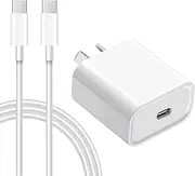 20W USB C Fast Charger for iPad Pro 12.9/11 inch, iPad Air 5th/ 4th, ipad Mini 6 2021, Google Pixel 6/6 Pro/ 5/4/ 3a/ 2/ XL, PD Wall Charger with 3.3FT USB C to C Charging Cable