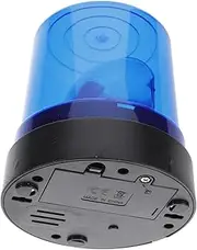 Police Warning Light Pretend Base Firefighter Light Beacon Emergency Lights LED Flashing Costumes Police Spotlight Real Halloween Strobe Fireman Cop Plastic Blue