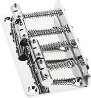 OFFSCH 4-string Hard Tail Metal Bass Guitar Bridge Replacement Top Load Design Sturdy Construction