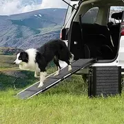 Dog Ramp for Car, SUV, Truck Foldable Car Ramp for Large Dogs, 63" L /71" L x 17.3" W Portable Pet Ramp with Non-Slip Rug Surface, Dog Stairs for Large Dogs (71" L x 17.3" W)