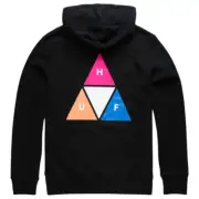 Size Medium Huf Prism Pull Over Hoodie - Black