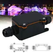 Junction Box Stainless Steel 2 Way Waterproof Electrical Tool Black Low voltage