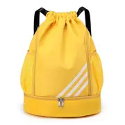 Waterproof Drawstring Backpack Sports Gym Bag With Shoes Compartment, Waterproof Draw String Back Bag For Men Women