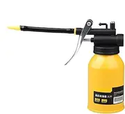 Hand Pump Oiler Can, Metal Oil Can with Flexible Spout, 300ml Capacity Lubrication Oil Can Bottle, PVC and Stainless Steel, Ideal for Home, Auto, Motorcycles Applications
