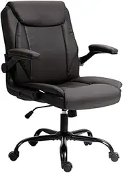 [Artiss] Gaming Chair Ergonomic Office Chairs Height Adjustable Leather Computer Desk Seat with 135° Recline, High Back and 360°-Swivel Seating Brown for Executive Home