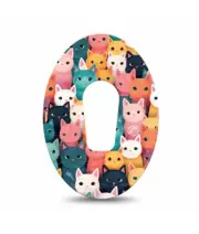 ExpressionMed Dexcom G6 Rainbow Cats Patch