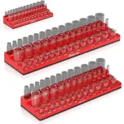 Magnetic Socket Organizer | 3pc Socket Holder Kit | 1/2-Inch, 3/8-Inch, & 1/4...