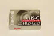 Sony Maxell VHS C HGX Gold TC-30 Blank Camcorder Video Cassette Premium Grade