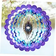 Floral Burst Mandala Kinetic Wind Spinner for Yard and Garden Wind Spinner