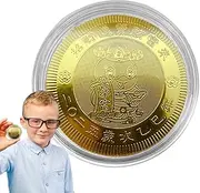 Chinese Snake Coin, Lucky Snake Coin for Family, Gold Foil Chinese Coin, Commemorative Snake Coin for Friends, Chinese Snake Coin, Snake Coin for New Year Gift, Lucky New Year Coin