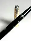 Limited Ed. Parker 51 Fountain Pen ebonized black & pearl martele cap MS