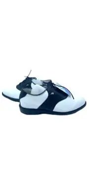 Mizuno MST 9827 Men's Oxford White And Black Golf Shoes Size 7 New In Box