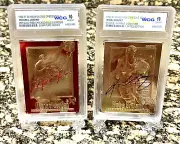2 KOBE BRYANT & MICHAEL JORDAN FLEER REFRACTOR Graded GEM-MT 10 1996 ROOKIE LOT