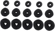 Ipetboom 15pcs Hair Bun Maker Donut Chignon Accessories for Volume Fullness Suitable for All Occasions Includes Bun Makers