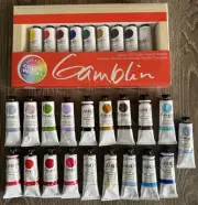 Gamblin Artists Oil Color Paints! Lot Of 28! 37ml. 1.25oz 3 Doubles. BRAND NEW!