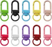 WELANE Lobster Claw Clasps, 20 PCS Colorful Metal Swivel Snap Hooks for Key R...