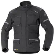 Held Carese II ladies and men motorcycle textile jacket, black, Size S