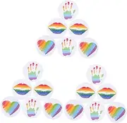 [AOKWAWALIY] 18 Pcs Gay Brooch Backpack Pins Bisexual Pride Badge Hat Pin Enamel Pin Enamel Brooch Rainbow Pin Rainbow Flag Lapel Pin Rainbow Brooches Pansexual Pin T29 Tinplate Jewelry