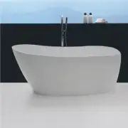 FS6 1500/1700mm BathTub White/Black Acrylic Freestanding special shape