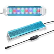Fish Tank Light, Full Spectrum LED Aquarium Light with Aluminum Alloy Shell E...