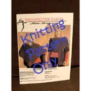 New Trendsetter Yarns JSS #4 Merino Sei Mitted Trim Poncho Knitting Pattern
