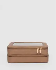 Caramel Mina Cosmetic Case