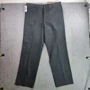 NWT - Dockers Pants Men 38x34 Straight Fit Flat Front Gray - NEW