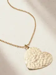 [Jennifer Meyer] Jennifer Meyer - Large Hammered Heart 18-karat Gold Necklace - One size One size Gold
