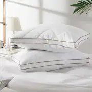Peace Nest Set of 2 Bed Pillows Gusset Down Feather , King or Queen Size