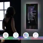 Personalized Affirmations Mirror with LED String Light Acrylic Positive xiHXm
