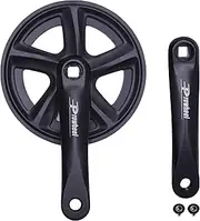 PROWHEEL 38T Bike Crankset,152MM/160MM/165MM/170MM175MM Bike Crank Arm Set,Double ChainWheel and Replacement Chain Guard,Compatible with City Bike,MTB,Electric Bicycle,Cargo,Folding Bike
