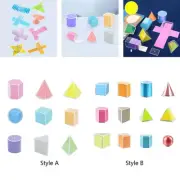 Geometric 3D shapes, blocks with geometric shapes,