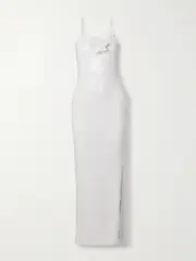 [Rodarte] Rodarte - Embellished Silk-trimmed Sequined Tulle Gown - White - US2 US 2 White