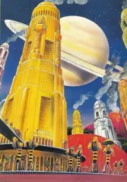 Golden City on Titan [Pulp SciFi] : Frank R. Paul : Archival Quality Art Print