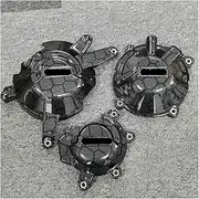 Engine Timing Part Covers Carbon Fiber Printing Motorcycles Engine Protective Cover for Honda CBR650F CBR650R CB650 2019-2020 Engine Guards Starter Cover(Honeycomb Printing)
