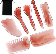 GOOHOCHY Tool Set Massage Comb Scalp Massager Scraping Massage Tool Portable for