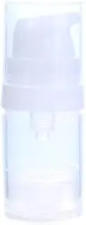 White Vacuum Lotion Bottles Plastic Empty Airless Pump Bottles Travel Liquid Bottles Cosmetic Dispenser Makeup Foundation Liquid Vacuum Container Pump Dispensers Refillable Containers (5ml)