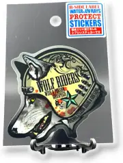 Wolf Sticker from Japan Motorcycle Helmet Quirky Decal B-Side Label