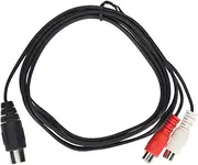 Din 8 Pin to 2 Cable, 8Pin Male to Female Sound Adapter Cable for Musical Instruments, Sound Equipment and Other Devices, 1.5m (1.5m / 4.9ft)