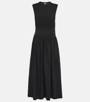 [Toteme] Toteme Cotton midi dress AU 4 black