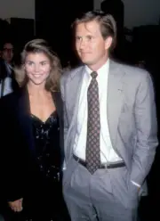 Lori Loughlin and husband Michael Burns attend the ABC Affil - 1989 Old Photo