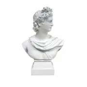 Decorative Figure Dkd Home Decor Apollo White Neoclassical 13.7 x 7.5 x 19.5 Cm