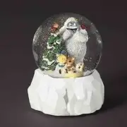RUDOLPH, HERMEY AND ABOMINABLE SNOWMAN MUSICAL LED SNOW GLOBE