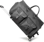 [seyfocnia] Garment Bag with Wheel,Duffle Bag for Travel with Wheels Overnight Bags with Wheels