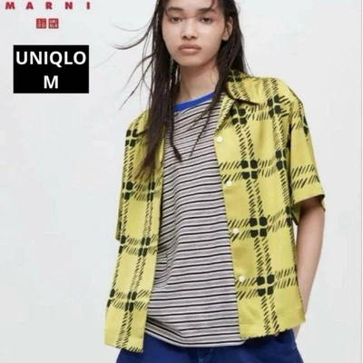 Uniqlo Marni Oversized Open Collar Shirt M Mustard Used Accessories