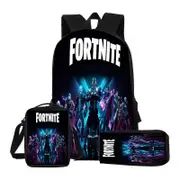 Backpack Fortnite Printed Schoolbag 3 Piece Set With Pocket And Pencil Case For Teens School Gift high quality Style 2