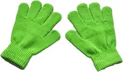 [Geardeangloow] 1 Pair Kids Gloves Simple Style Clothing Accessory Outdoor Comfortable Solid Color Knitting Toddler Glove for Winter White