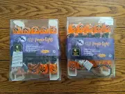 2 packs of LED Pumpkin Lights 20 on each strand 5 ft. lighted & cool to touch